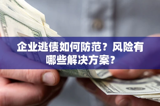 北京企业逃债如何防范？风险有哪些解决方案？