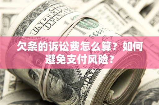 北京欠条的诉讼费怎么算？如何避免支付风险？